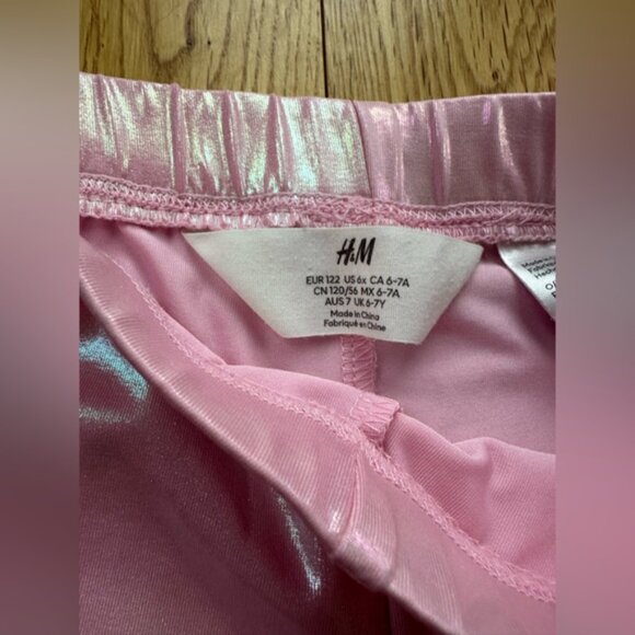 Tucker + Tate Navy Butterfly Dress with Pink Leggings Metallic H&M Girls 6-7 - Picture 8 of 8